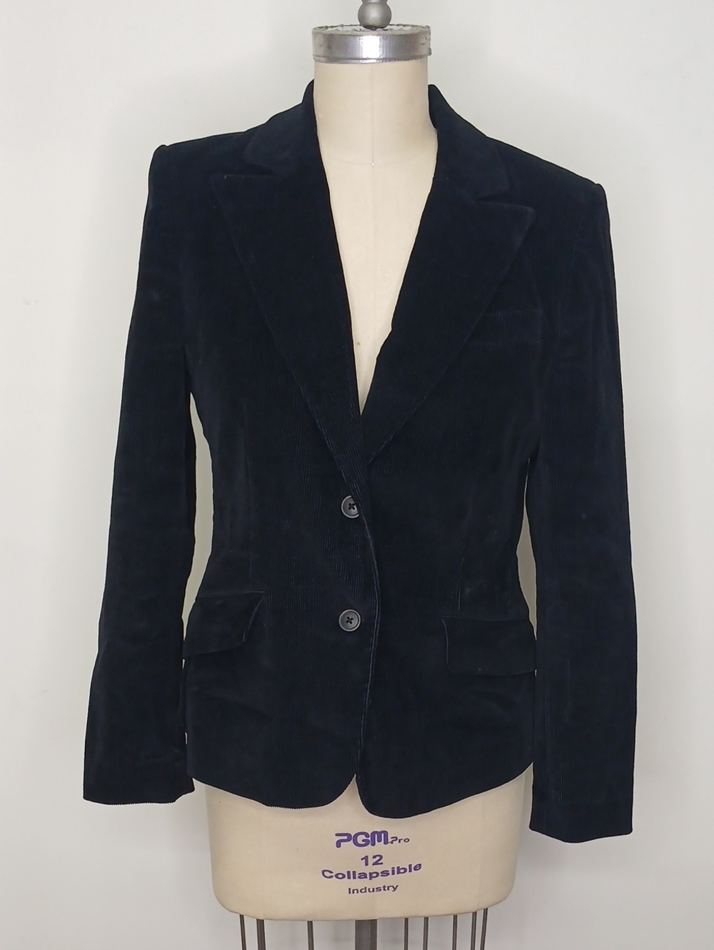 Vintage Rafaella Black Corduroy Blazer / 8